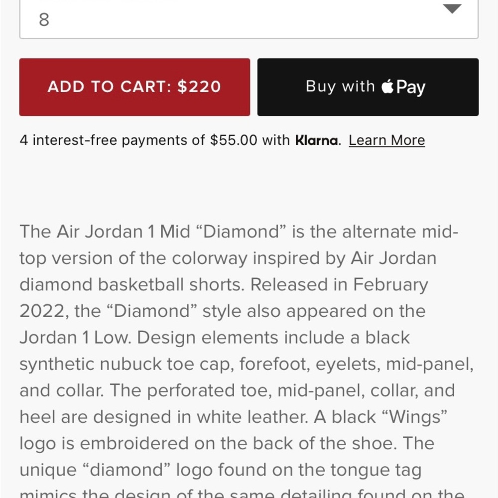 Air Jordan mid SE black and iridescent white. Men's size 8. Brand new, perfect - Picture 9 of 13